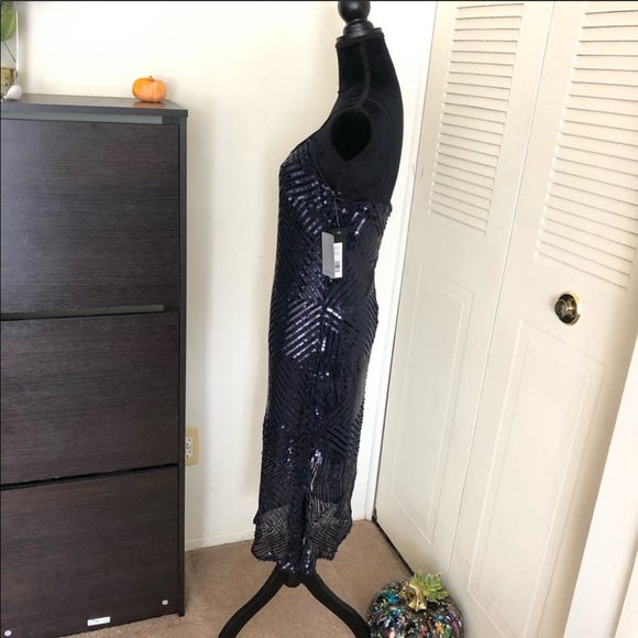 # Gorgeous Bebe Chevron Flirting Sequins Dress - Picture 5 of 8